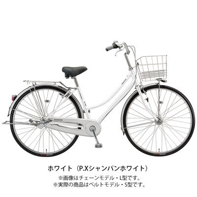 ブリヂストン ママチャリ シティ 自転車 2022年 ロングティーン デラックス ベルト・S型モデル ブリジストン BRIDGESTONE 27インチ 3段変速 オートライト L73SB2