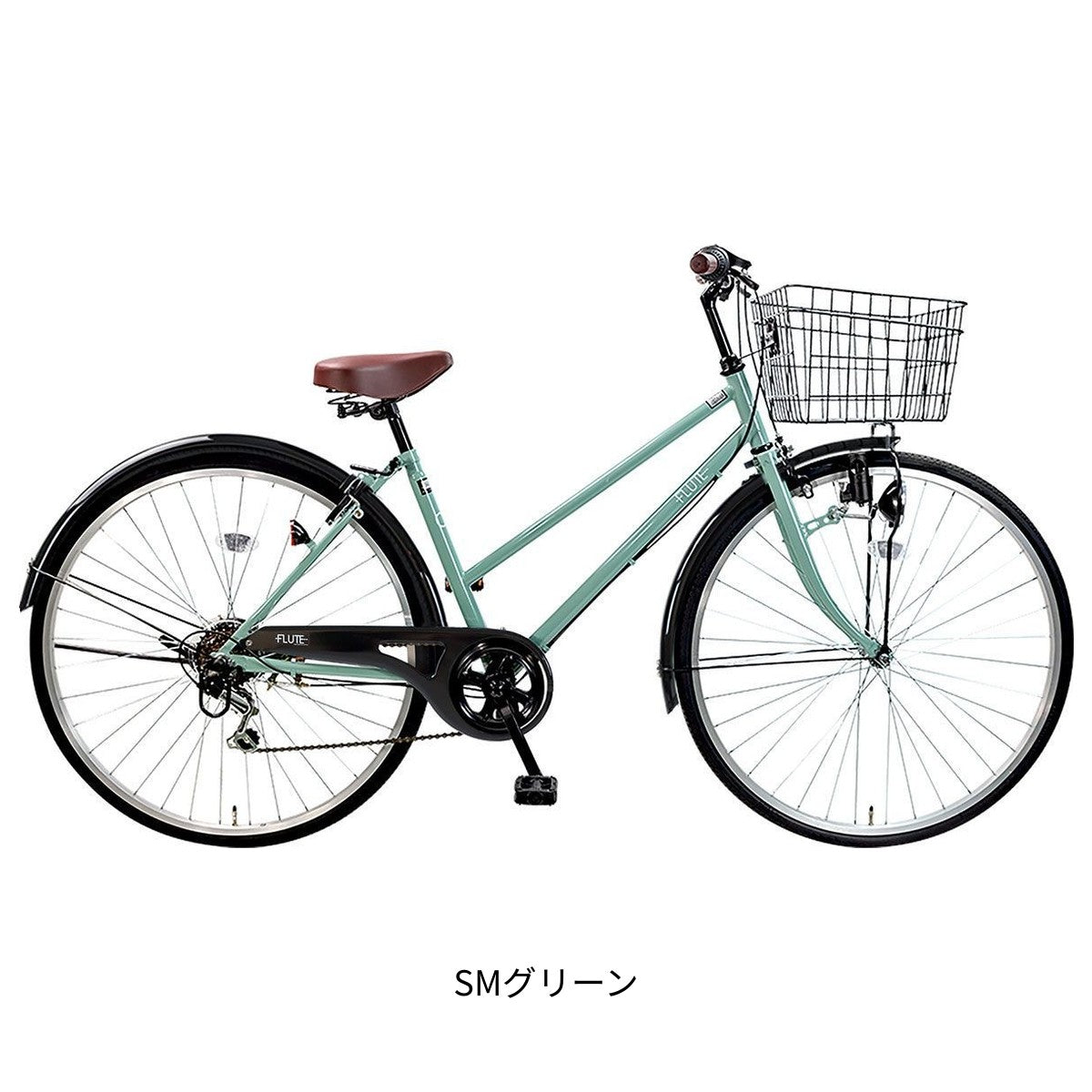 ママチャリ シティ 自転車 フルート276 サイクルスポット 27インチ 6段変速 ダイナモライト サイクルスポットオリジナル CHJ-B276W-11B