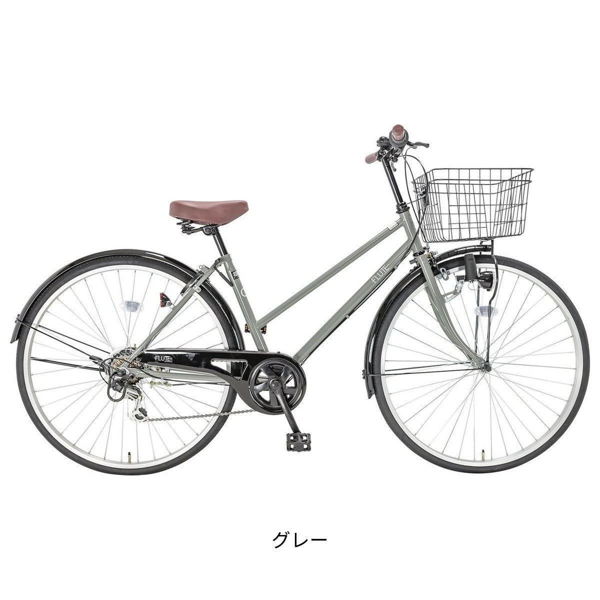 ママチャリ シティ 自転車 フルート276 サイクルスポット 27インチ 6段変速 ダイナモライト サイクルスポットオリジナル CHJ-B276W-11B の自転車写真