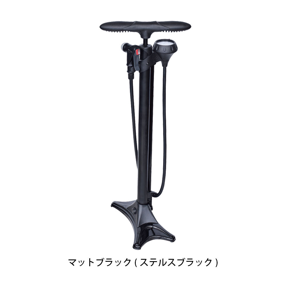 自転車 空気入れ Serfas サーファス フロアポンプ FP-200 (ゲージ付/160psi) 米/仏/英式対応