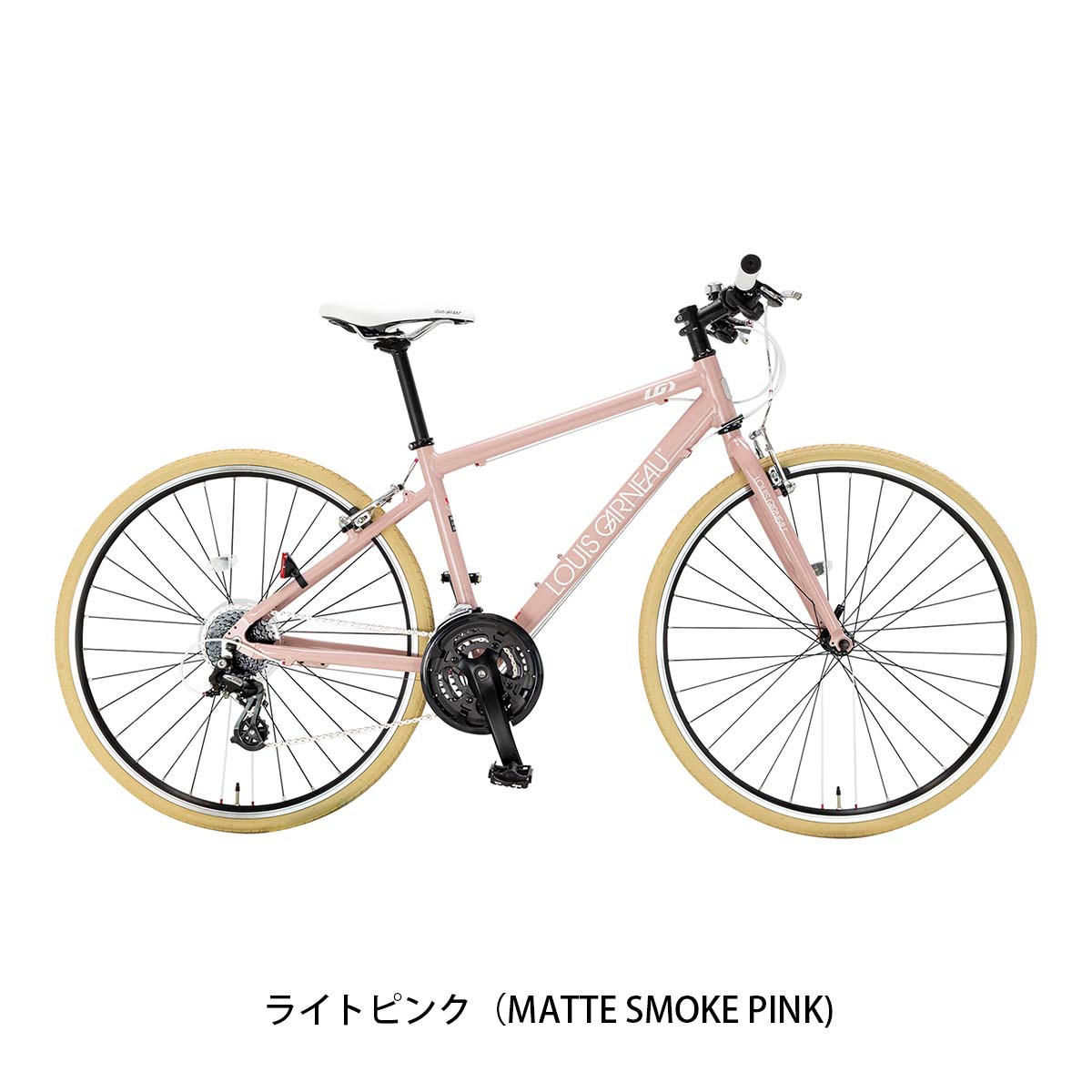 ルイガノ SETTER8.0 Limited Color 2025 クロスバイク 700C ピンク 24段変速 の自転車写真