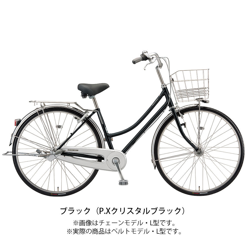 ブリヂストン ママチャリ シティ 自転車 2022年 ロングティーン デラックス ベルト・L型モデル ブリジストン BRIDGESTONE 27インチ 3段変速 オートライト L73LB2 の自転車写真