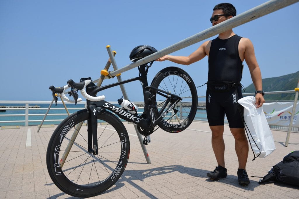 トランジションのバイクラック一番乗り！