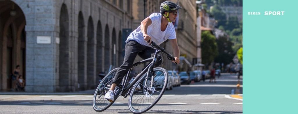 ビアンキのクロスバイクは、プロレースに投入されるロードバイク・MTB作りから得た技術をハイブリッドしたモデルで、それらを「SPORT」カテゴリーのもと展開している。