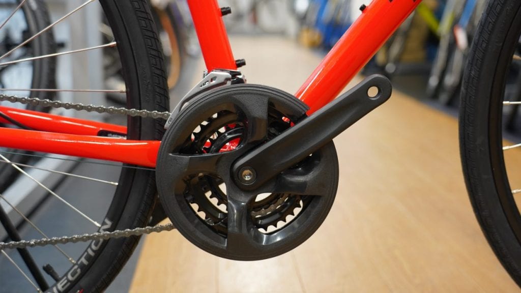 クロスバイクのギア歯数は48-28T