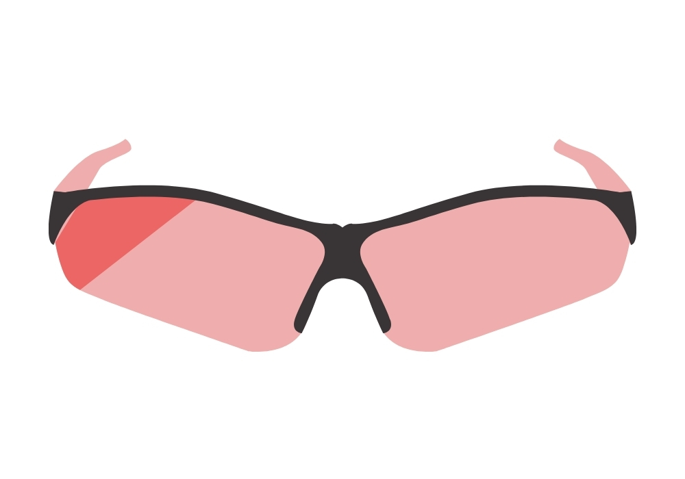 ピンクのレンズ