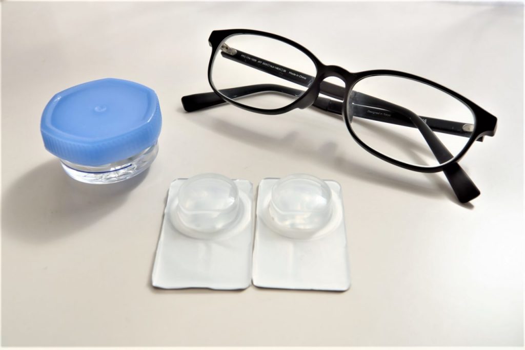 ロードバイク　コンタクト　めがね