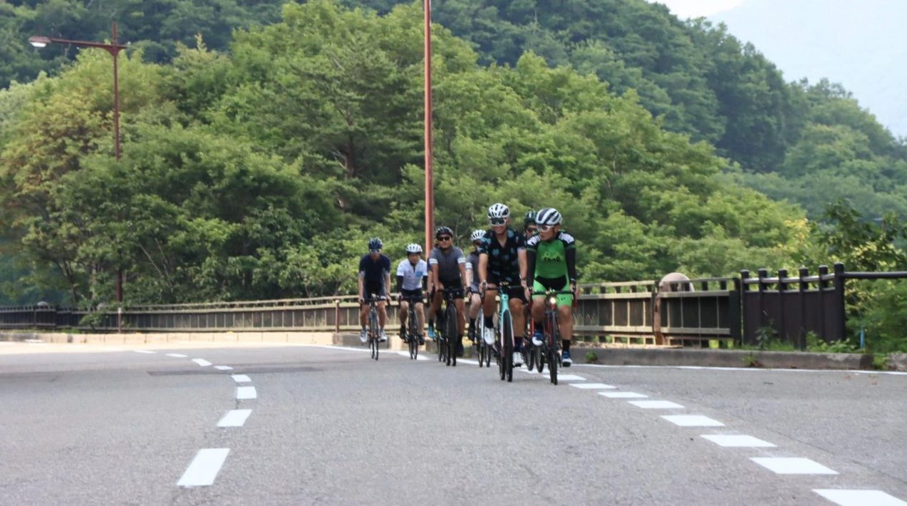 桧原大橋でサイクリング