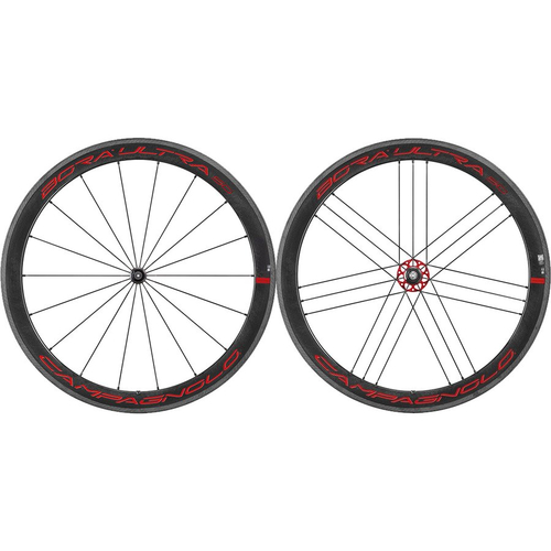 Campagnolo ( カンパニョーロ ) ロードバイク用ホイール(リムブレーキ用) BORA ULTRA 50 ( ボーラウルトラ ) 前後セット レッド シマノ