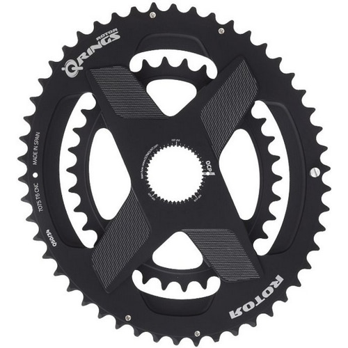 ROTOR SYSTEM ( ローターシステム ) チェーンリング Q-RING OVAL SPIDERRING ブラック DM/52/36T