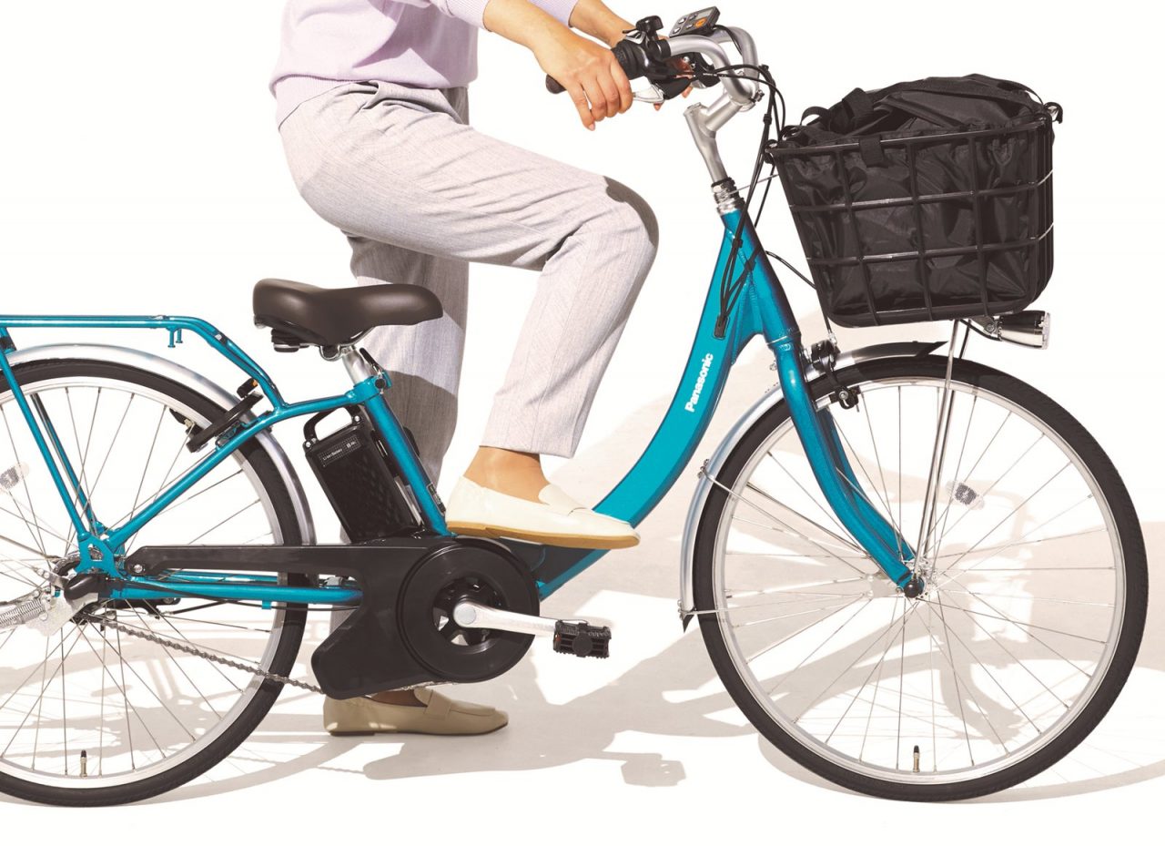 電動アシスト自転車なら荷物が多くても、坂道でもラクラク