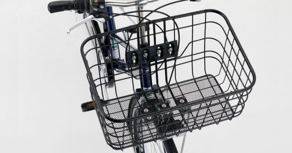 学生かばんが入る大型ワイドバスケット
