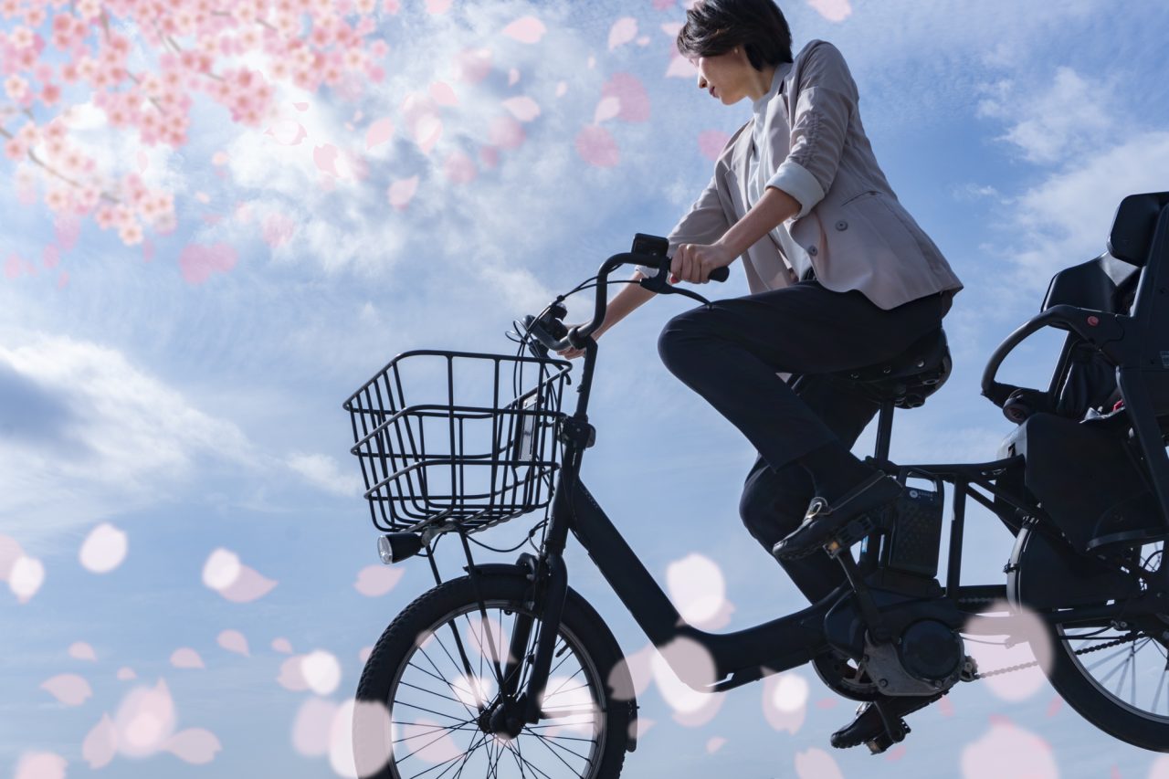 子供乗せ電動アシスト自転車(イメージ)