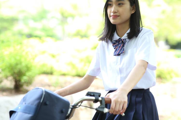 自転車通学(イメージ)