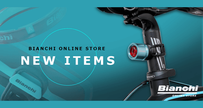 Bianchi ONLINE STOREにUSBコンパクトライト、エアロライト、アルミスペーサーが新登場