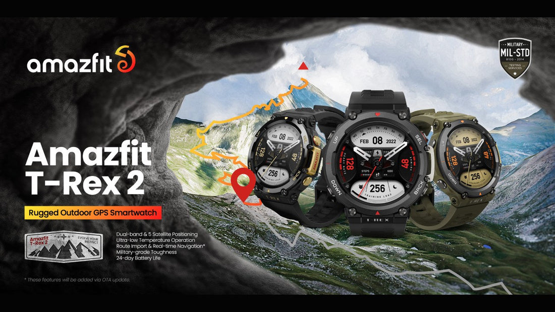 スマートウォッチブランドAmazfitがアウトドアに特化した最新モデル「Amazfit T-Rex 2」を新発売
