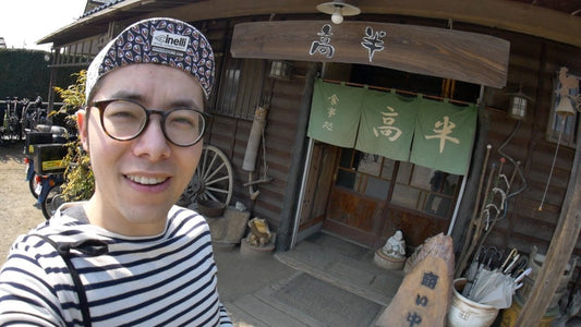 折りたたみ自転車でポタリング　荒川サイクリングロードの近の定食屋に潜入！