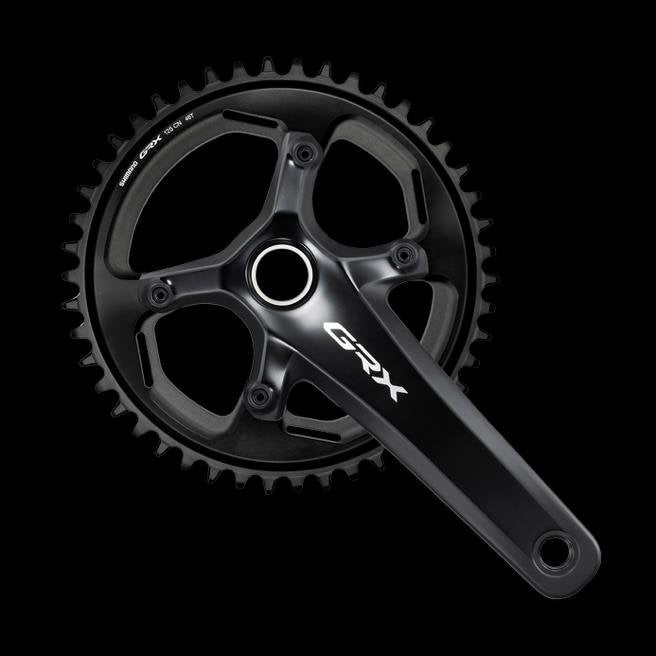 SHIMANO GRXに大径チェーンリング（44T/46T）とショートクランクが追加