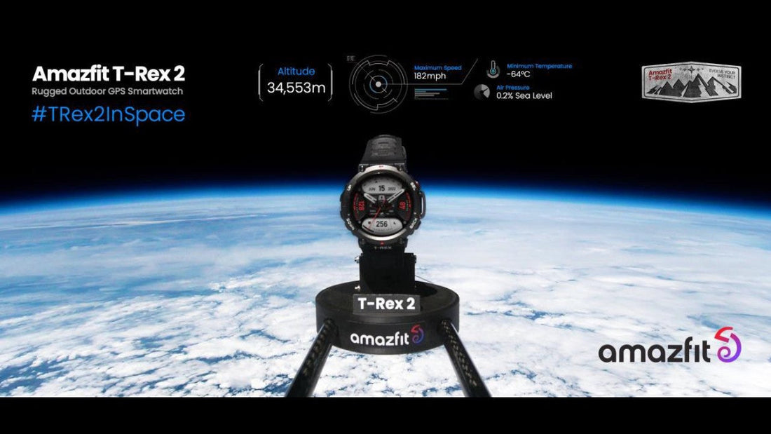 アウトドア向けGPSスマートウォッチ「Amazfit T-Rex 2」が極限状態の宇宙・成層圏での性能評価試験に成功