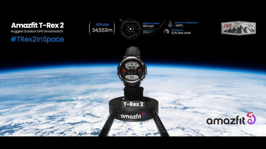 アウトドア向けGPSスマートウォッチ「Amazfit T-Rex 2」が極限状態の宇宙・成層圏での性能評価試験に成功