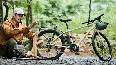 【自転車キャンプのお供に】電動アシスト付き『LOGアドベンチャーe』なら大荷物の移動だって余裕！