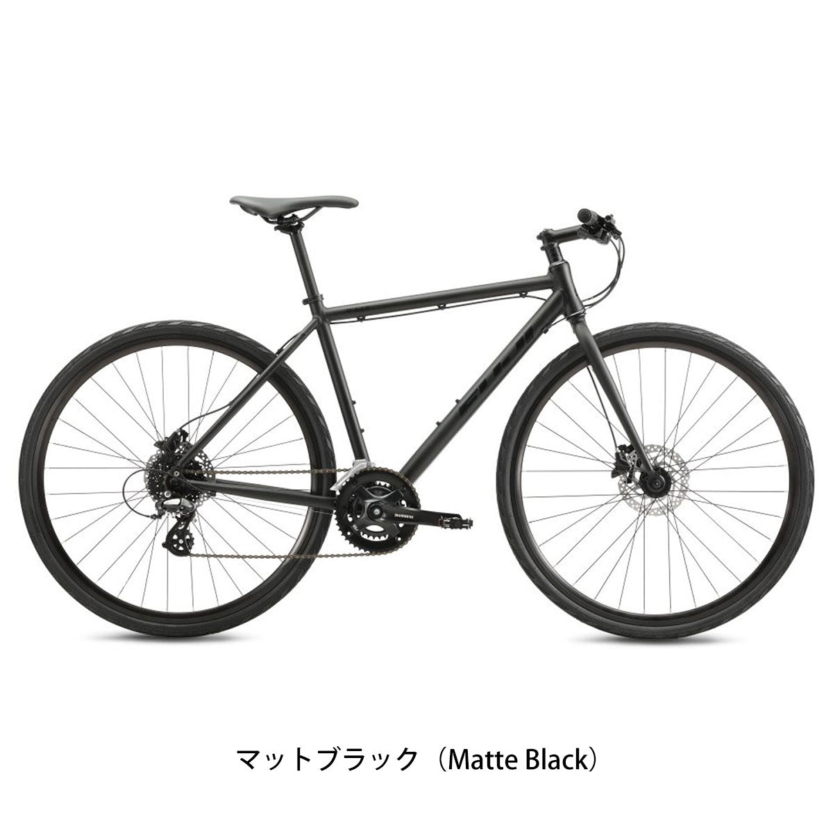 店頭受取限定 フジ RAIZ DISC 2024 クロスバイク 700C 16段変速 の自転車写真