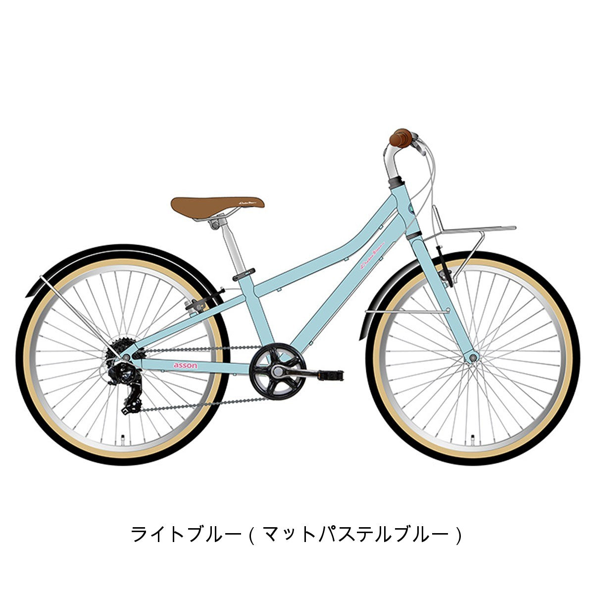 コーダブルーム asson J24 2025 子供自転車 7～12歳 [25 assonJ24-G]