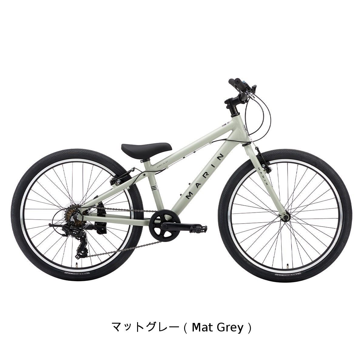 pick　MARIN DONKY JR ブラック/ホワイト 24インチ マリン DONKY JR24 2025 子供自転車 24インチ 8歳～11歳 6段変速 [25
