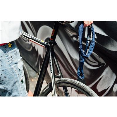 ユーラック 自転車 ワイヤー錠 ULAC SUPREME モノチェーンロック ネイビー S5CXL