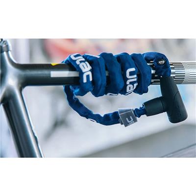ユーラック 自転車 ワイヤー錠 ULAC SUPREME モノチェーンロック ネイビー S5CXL