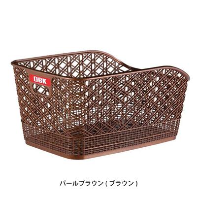 OGK 自転車 後バスケット 固定式ファッション大型うしろバスケット パールブラウン RB-012
