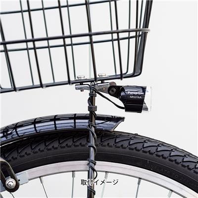 野口商会 自転車 カゴパーツ ノグチ noguchi ランプブラケット付きカゴ取付金具　シルバー 072921