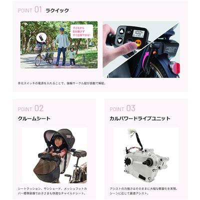 パナソニック ギュット・クルーム EX 子供乗せ電動自転車 16.0Ah 20インチ [BE-FFE032]