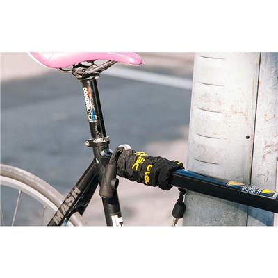 ユーラック 自転車 ワイヤー錠 ULAC SUPREME モノチェーンロック ブラック S5CXL