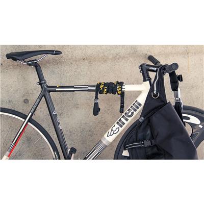 ユーラック 自転車 ワイヤー錠 ULAC SUPREME モノチェーンロック ブラック S5CXL