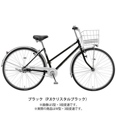 ブリヂストン ママチャリ シティ 自転車 2022年 ロングティーン スタンダード W型 ブリジストン BRIDGESTONE 26インチ 3段変速 オートライト L63WT2