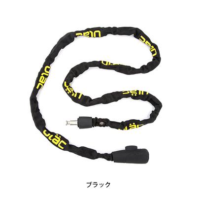 ユーラック 自転車 ワイヤー錠 ULAC SUPREME モノチェーンロック ブラック S5CXL
