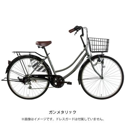 サイクルスポット カスタネット266 ママチャリ 26インチ 6段変速 [FJ-B266W-11B]