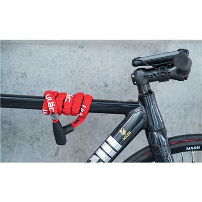 ユーラック 自転車 ワイヤー錠 ULAC SUPREME モノチェーンロック レッド S5CXL