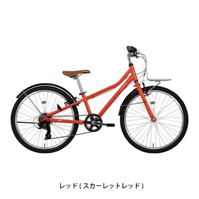 コーダーブルーム 【限定特価】asson J24 2024 キッズ 子供用 自転車 24インチ 7～12歳 レッド 6段変速 [Sale_assonJ24-C]