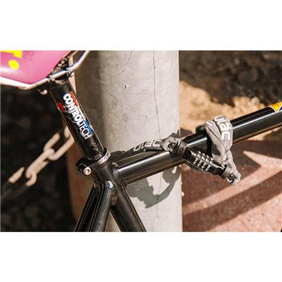 ユーラック 自転車 ワイヤー錠 ULAC 52番街 モノチェーンロック 52ND STREET グレー A800C-120