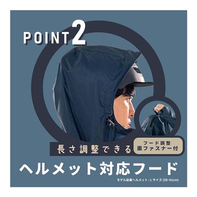 COVERS LOVERS 透湿防水リュック対応 レインコート メンズ 2026 [CR-01] NC202625