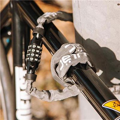 ユーラック 自転車 ワイヤー錠 ULAC 52番街 モノチェーンロック 52ND STREET グレー A800C-120