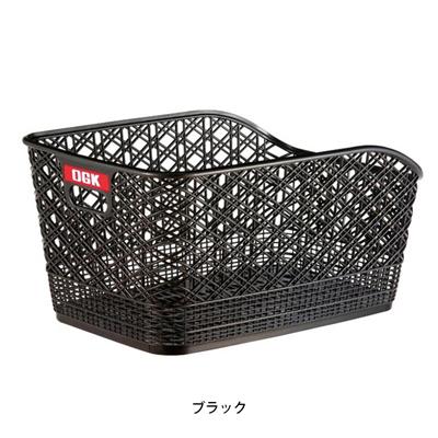 OGK 自転車 後バスケット ブラック 固定式ファッション大型うしろバスケット ブラック RB-012