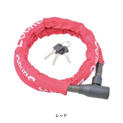 ジェイアンドシー 自転車 ワイヤー錠 J&C JC-064W 1200 レッド 067946