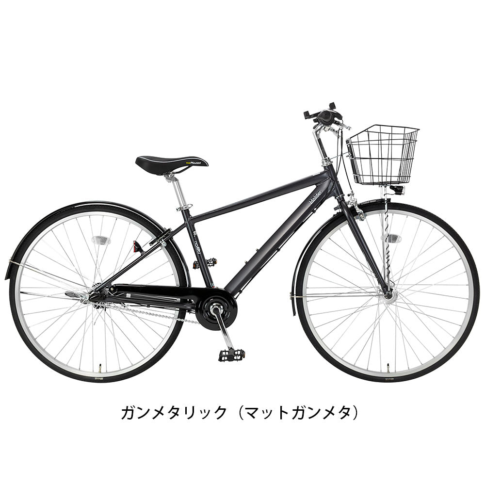 ママチャリ シティ 自転車 スマホホルダー付き noARu Holder サイクルスポット 27インチ 3段変速 CS-273CROSS-HDR の自転車写真