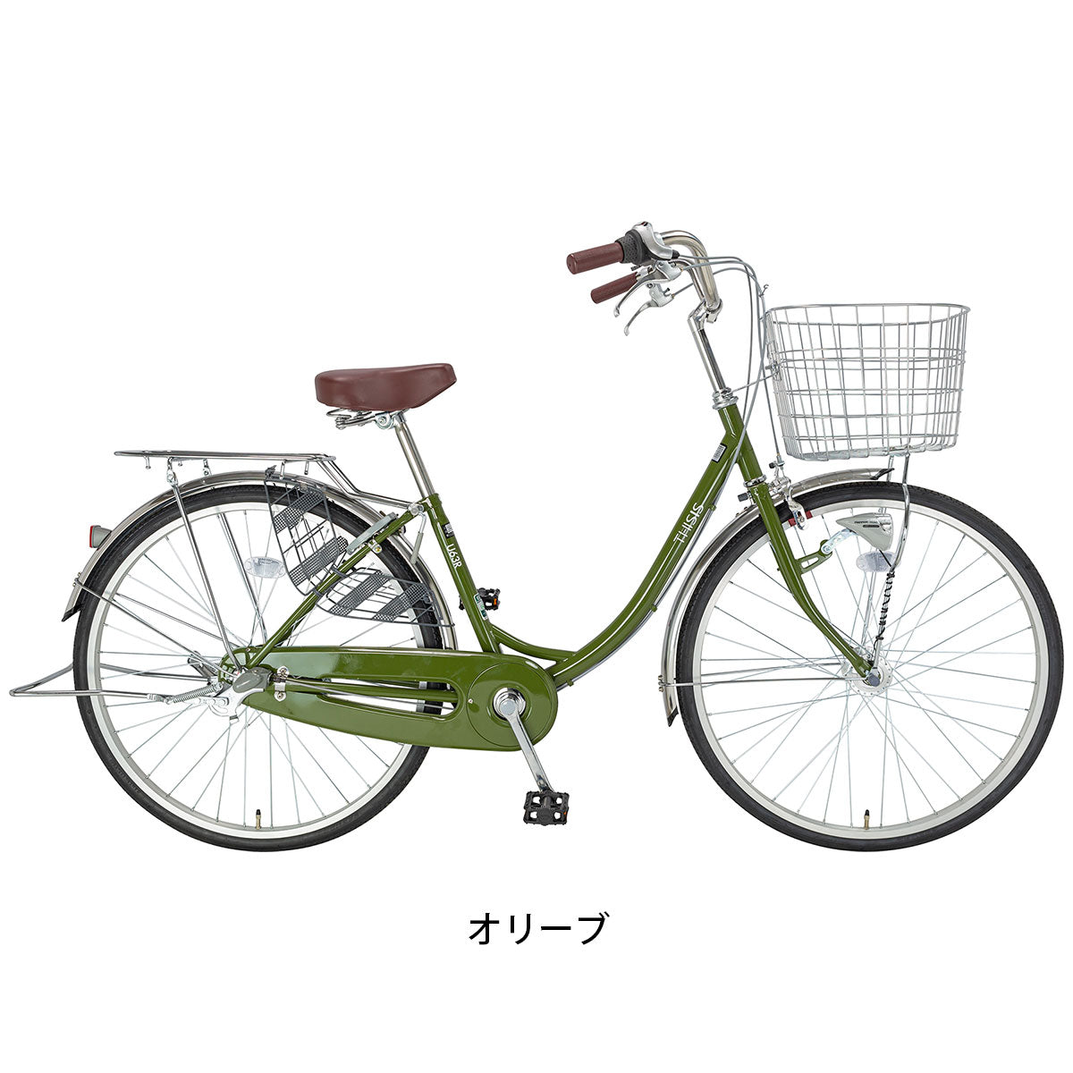 ママチャリ シティ 自転車 ディスイズ U263HDR サイクルスポット 26インチ 3段変速 オートライト サイクルスポットオリジナル CS-ST263U-HDR BAA の自転車写真