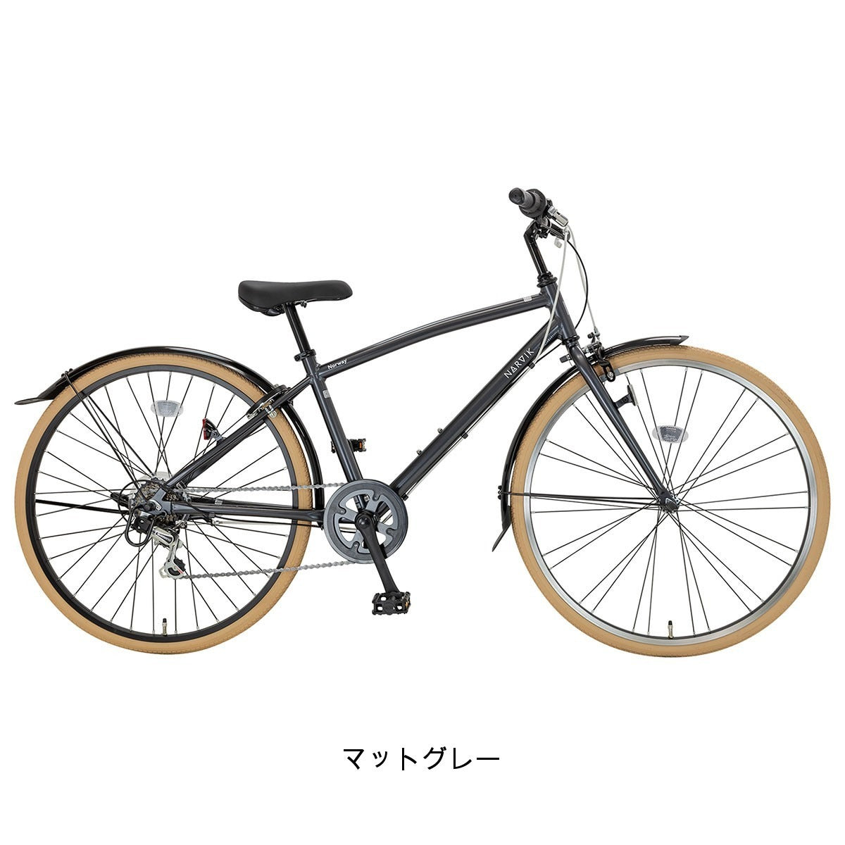 サイクルスポット Norway ナルビク JR26 αセット カゴ付き 子供自転車 6段変速 オリジナルセット [webc112-241110]