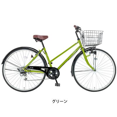 ママチャリ シティ 自転車 フルート276 サイクルスポット 27インチ 6段変速 ダイナモライト サイクルスポットオリジナル CHJ-B276W-11B